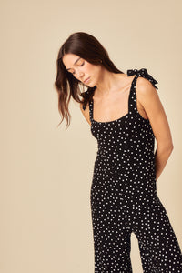 Black Polka Dot Jumpsuit