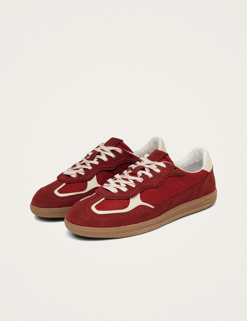 Alohas Rife Sheen Red Leather Sneakers