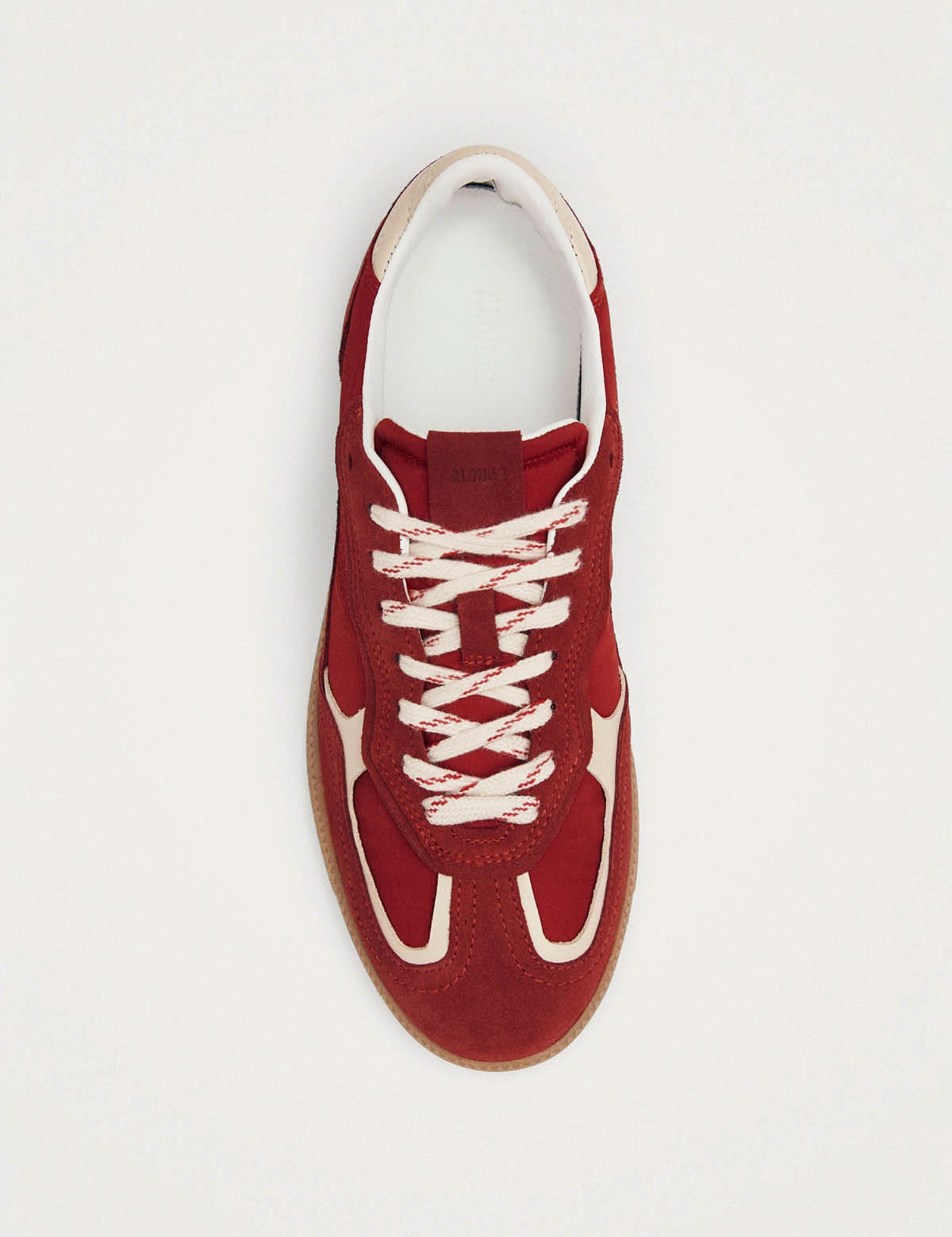 Alohas Rife Sheen Red Leather Sneakers