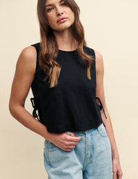 Black Tie Detail Top