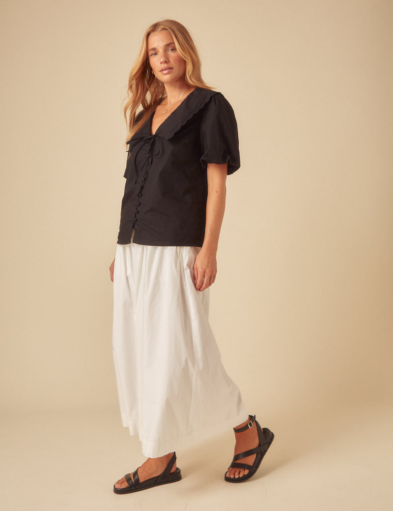 Black Birdie Blouse