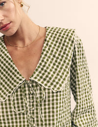 Green Long Sleeve Birdie Blouse