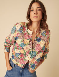 Floral Printed Cardigan