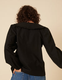 Black Long Sleeve Emmie Blouse