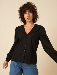 Black Long Sleeve Emmie Blouse