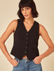 Black V-Neck Waistcoat