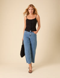 Black Strappy Waistcoat