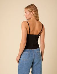 Black Strappy Waistcoat