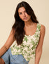 White Floral Waistcoat