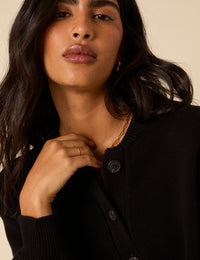 Black Knitted Cardigan