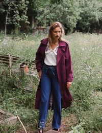 White Floral Embroidered Blouse