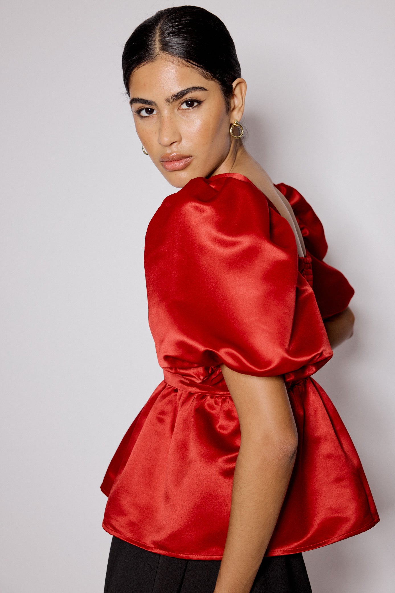 Red Satin Nova Top