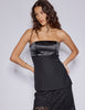 Black Bandeau Tailored Top