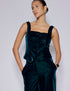 Green Velvet Square Neck Waistcoat