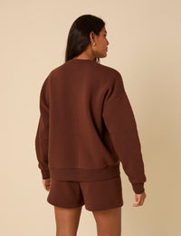 Brown Sunday Graphic Sweatshirt