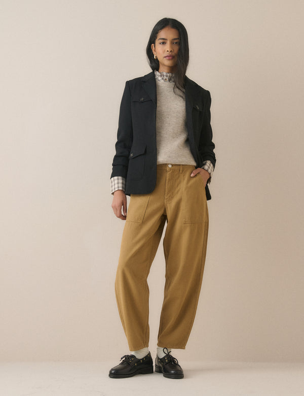 Camel Utility Pocket Trousers