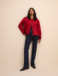 Red Short Freddie Barn Jacket