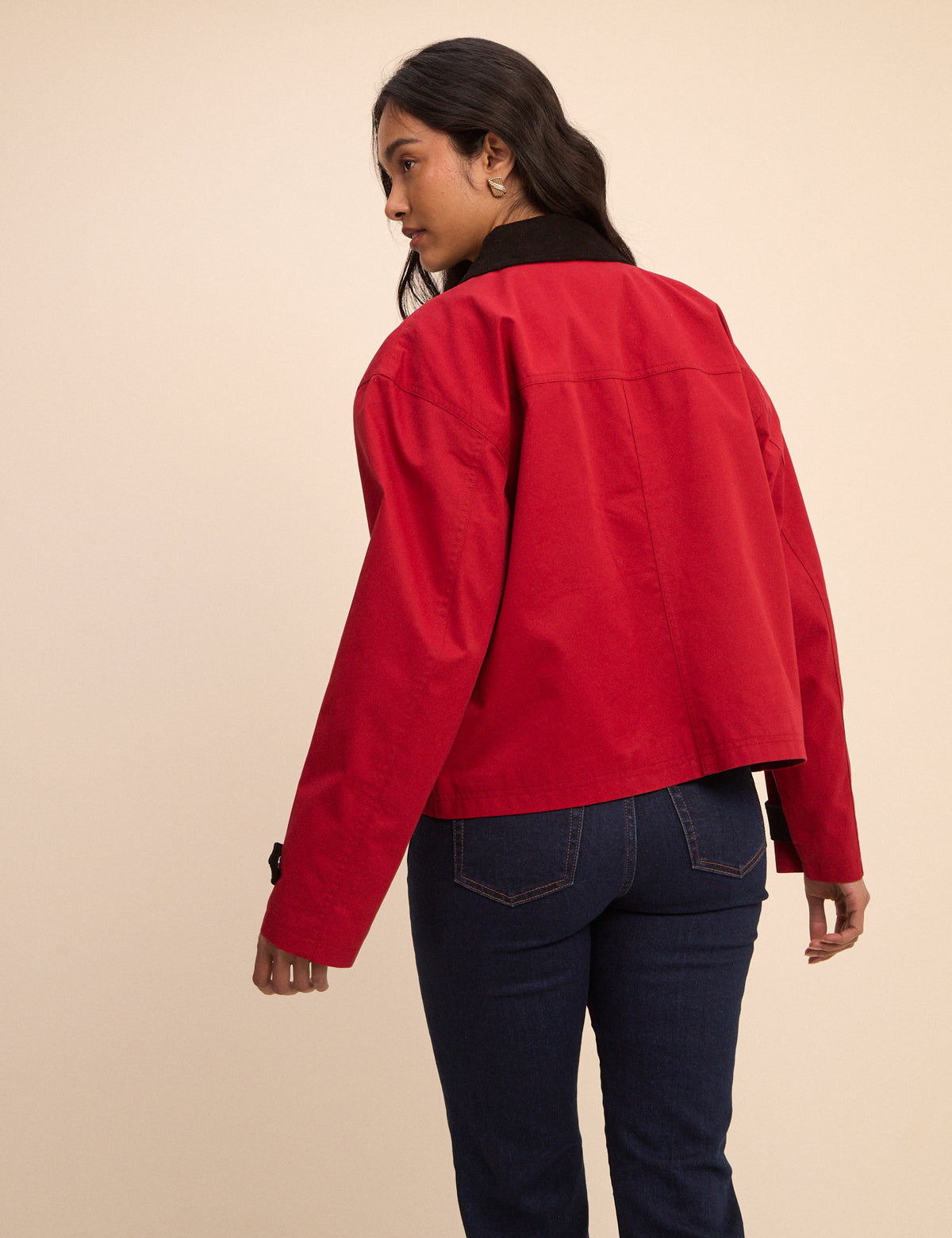 Red Short Freddie Barn Jacket