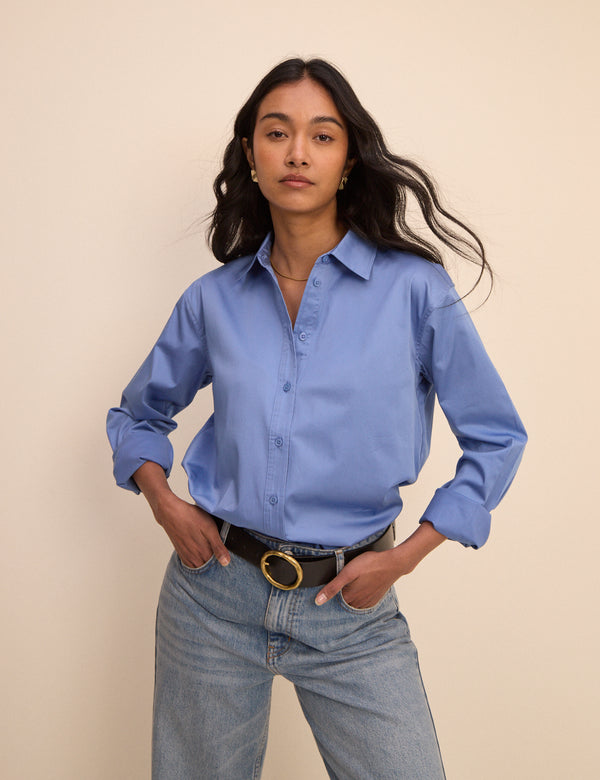 Cornflower Blue Hestia Relaxed Shirt