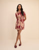 Red and Cream Patchwork Mel Mini Dress