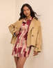 Red and Cream Patchwork Mel Mini Dress