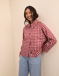 Red Gingham Oyanti Swing Jacket