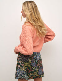 Pearl Floral Mini Skirt