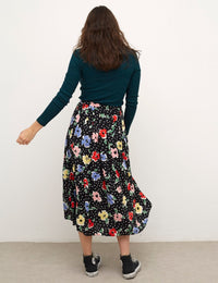 Safron Floral Emerald Skirt