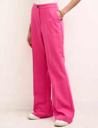 Pink Frankie Kick Flare Trousers