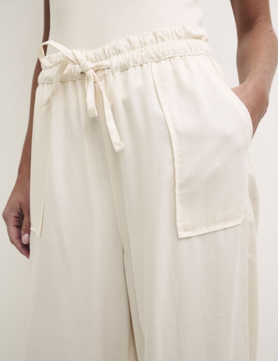 Drawstring Color Cream Cream Wide Leg Drawstring Oli Trouser