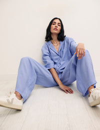 Lilac Wide Leg Trousers