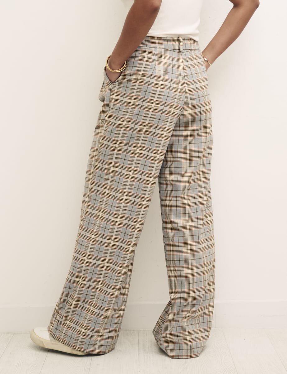 Wide Leg Check Trousers wide-leg-check-trousers