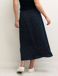 Black Spot Midi Skirt