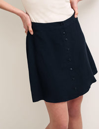 Black A-line Michael Mini Skirt