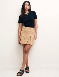 Stone Cargo Utility Mini Skirt