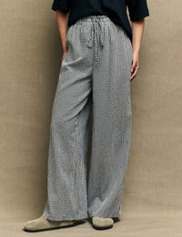 Fearne Cotton Black Gingham Check Wide Leg Trousers