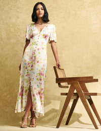 Floral Bridesmaids Erin Midaxi Dress