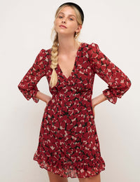 Pink Heart Chiffon Trinny Mini Dress