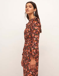 Autumnal Floral Cecile Maxi Dress