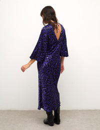 Ciara V Neck Satin Midi Dress