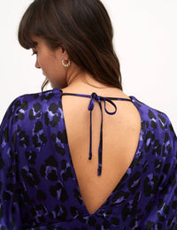 Ciara V Neck Satin Midi Dress