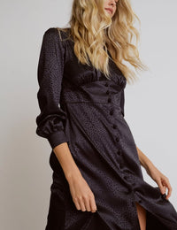 Animal Jaquard Siri Midi Dress