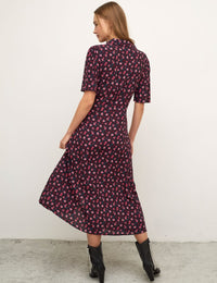 Daisy Collar Midi Dress