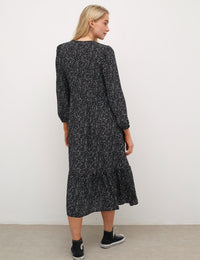 Izzy Black Midi Dress
