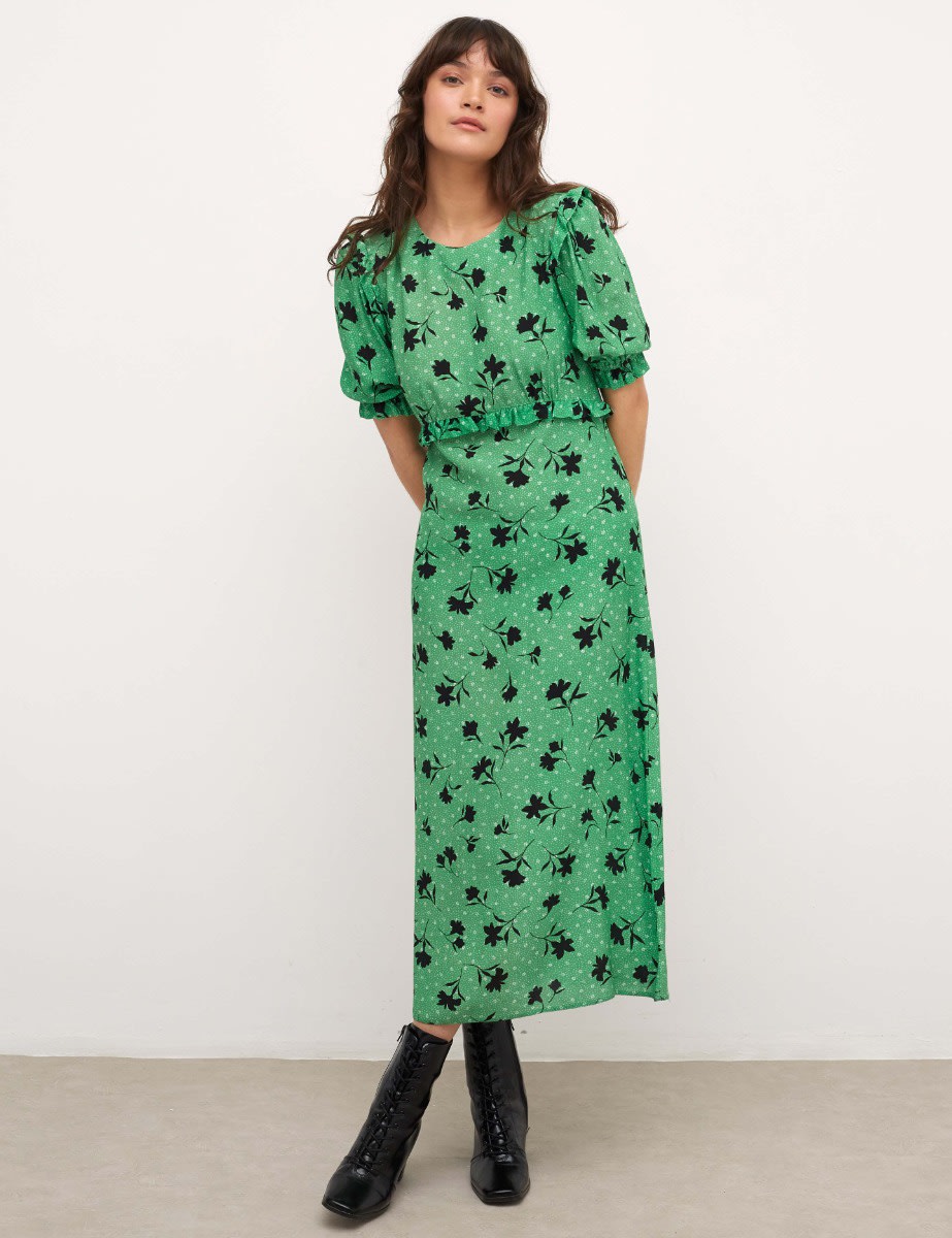 Lilian Floral Felicia Midi Dress