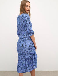 Hattie Fruit Blue Selena Midi Dress