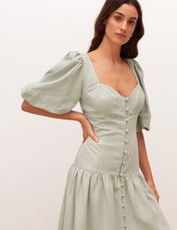Sage Green Harriet Midi Dress