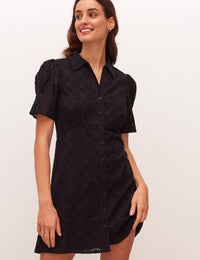 Black Delilah Mini Shirt Dress