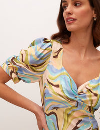 Multi Retro Rosie Midi Dress