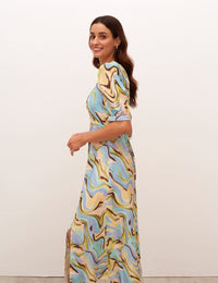Multi Retro Rosie Midi Dress
